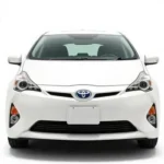 white Toyota hybrid Car